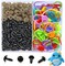 8mm Black Plastic Safety Eyes with Washers – 10+ Pairs for Stuffed Animals, Crochet Amigurumi, Teddy Bears & Doll Making – Non-Toxic Craft Supplies